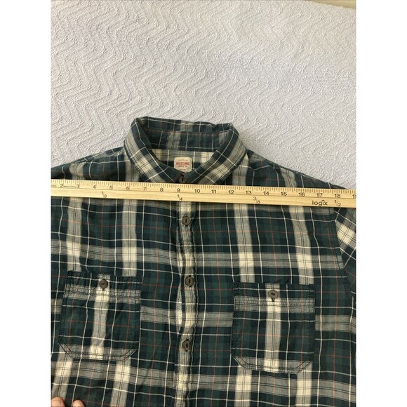 Mossimo Supply Co Athletic Fit ButtonUp Shirt Mens Plaid Flannel MultiColorLarge - Picture 11 of 12